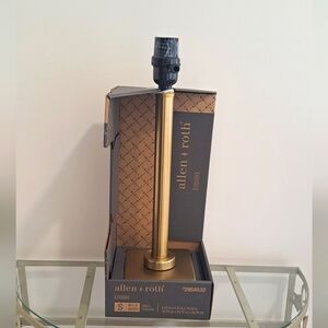 NIB- Allen + Roth Brushed Gold Table Lamp.